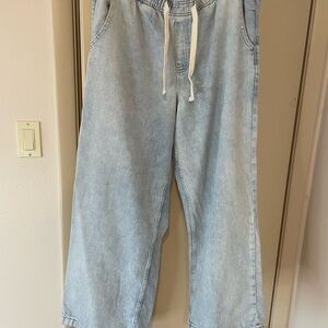 GAP Light Blue High-Rise Denim Pants